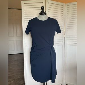 Banana Republic Navy Blue Knotted T-Shirt Dress, Sz Medium